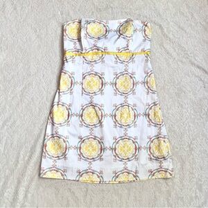 Kaeli Smith designs strapless patterned sundress